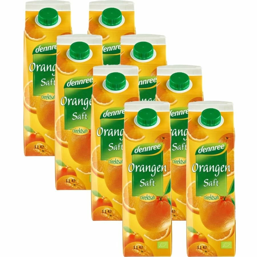 Bio Orangensaft Direktsaft, Ganzer Karton 8 Stück 3 Bio Orangensaft Direktsaft, Ganzer Karton 8 Stück