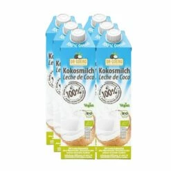 Bio Kokosmilch Vorratsgröße 1l, Ganzer Karton 6 Stück