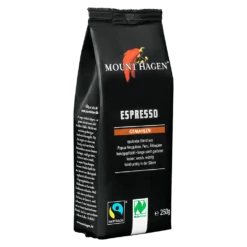 Bio Fairtrade Espresso, Gemahlen