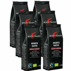 Bio Röstkaffee Ganze Bohne, Entkoffeiniert, Ganzer Karton 6 Stück