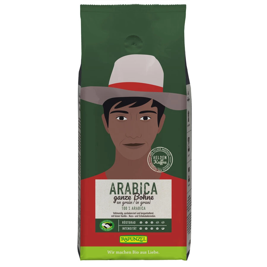 Bio Heldenkaffee Arabica, Ganze Bohne Fair Trade 3 Bio Heldenkaffee Arabica, Ganze Bohne Fair Trade