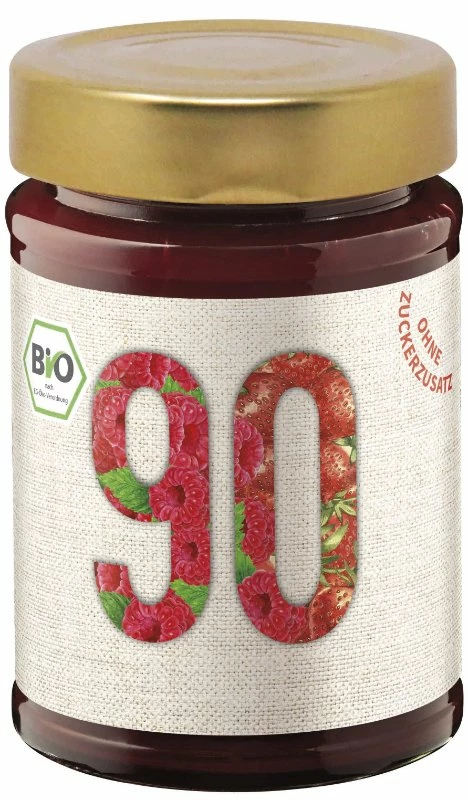 Bio Fruchtaufstrich Himbeere-Erbeere 3 Bio Fruchtaufstrich Himbeere-Erbeere