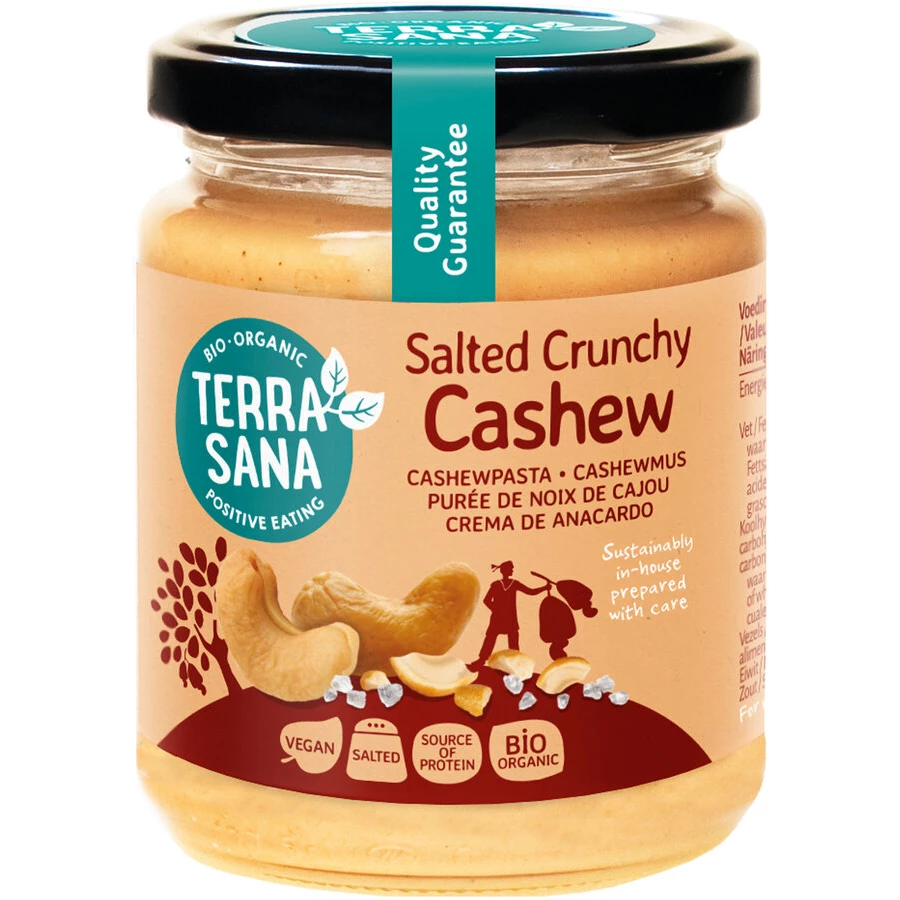 Bio Cashewmus Crunchy Mit Steinsalz 3 Bio Cashewmus Crunchy Mit Steinsalz