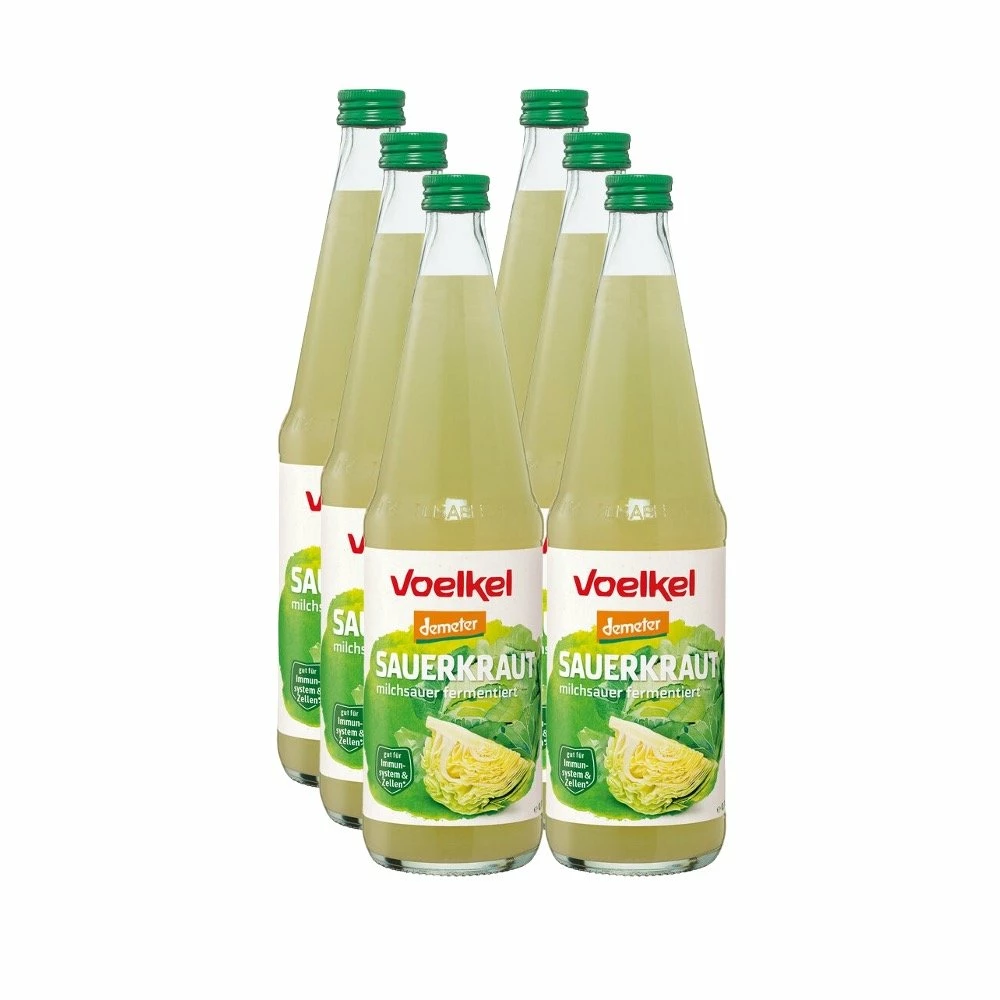 Bio Sauerkrautsaft Milchsauer Vergoren Demeter, Ganzer Karton 6 Stück 3 Bio Sauerkrautsaft Milchsauer Vergoren Demeter, Ganzer Karton 6 Stück